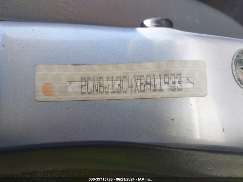 1999 Chevrolet Tracker VIN: 2CNBJ13C4X6911933 Lot: 39715726