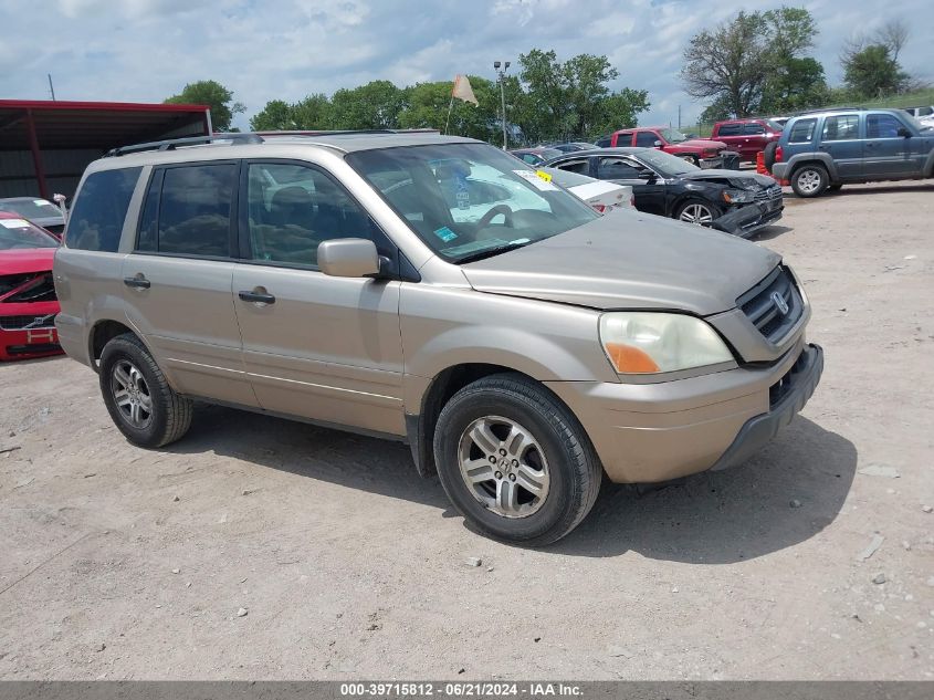 2005 Honda Pilot Ex-L VIN: 5FNYF18575B054444 Lot: 39715812