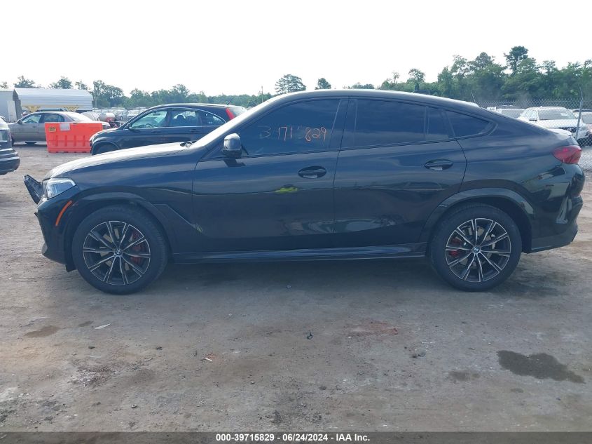 2022 BMW X6 xDrive40I VIN: 5UXCY6C01N9K27347 Lot: 39715829