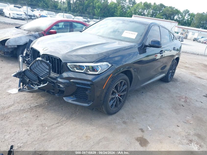 VIN 5UXCY6C01N9K27347 2022 BMW X6, Xdrive40I no.2