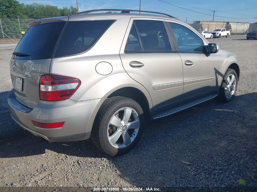 4JGBB86E09A483450 2009 Mercedes-Benz Ml 350 4Matic