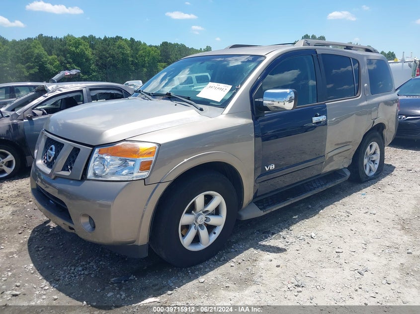 2008 Nissan Armada Se VIN: 5N1AA08D08N601718 Lot: 39715912