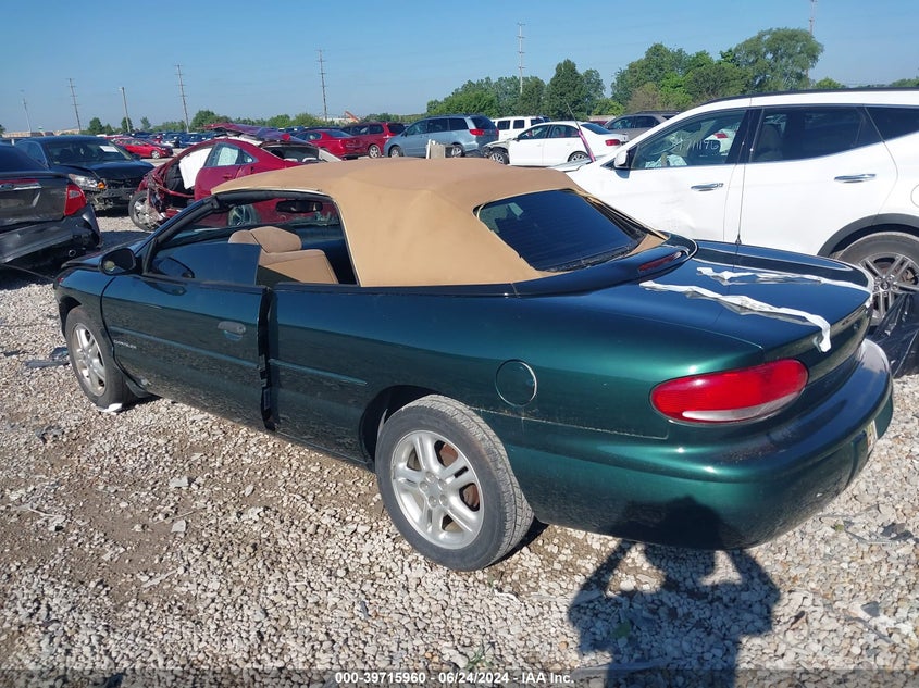 1996 Chrysler Sebring Jx VIN: 3C3EL45X6TT269206 Lot: 39715960