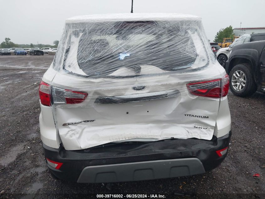 2018 Ford Ecosport Titanium VIN: MAJ6P1WL9JC158436 Lot: 39716002