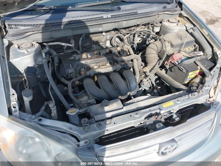 2003 Toyota Corolla Ce/Le VIN: JTDBR32EX32003960 Lot: 39716016