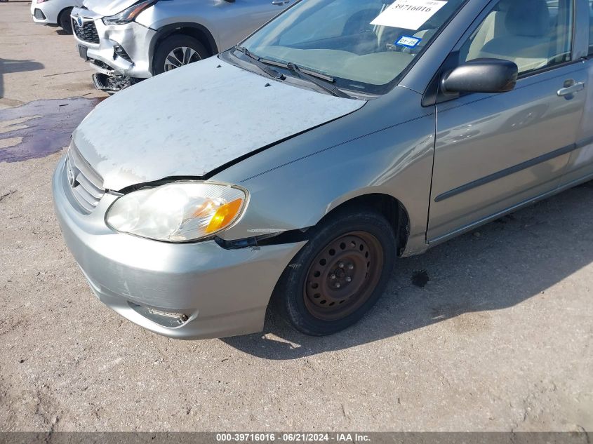 2003 Toyota Corolla Ce/Le VIN: JTDBR32EX32003960 Lot: 39716016