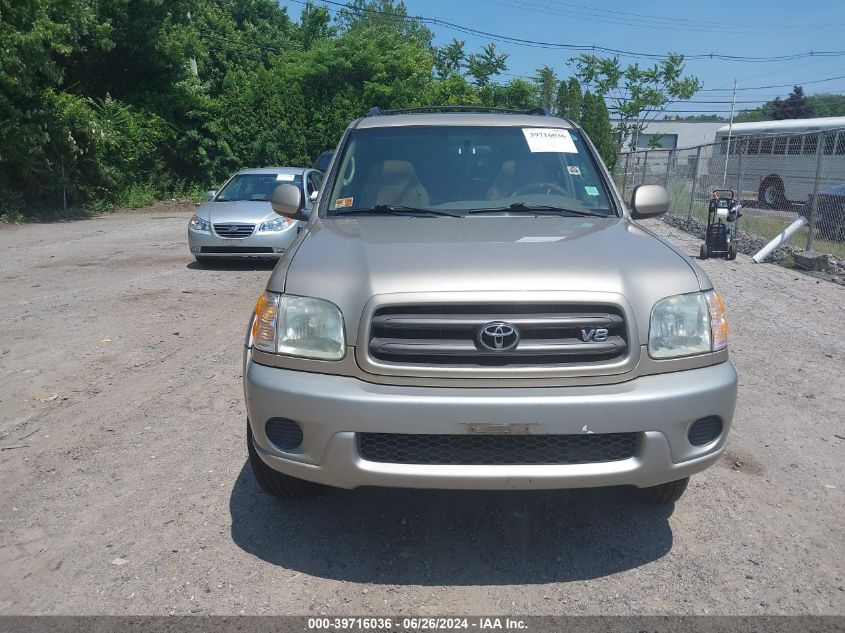 2001 Toyota Sequoia Sr5 V8 VIN: 5TDBT44A11S054951 Lot: 39716036