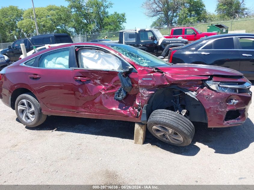 2019 Honda Insight Lx VIN: 19XZE4F12KE017411 Lot: 39716038