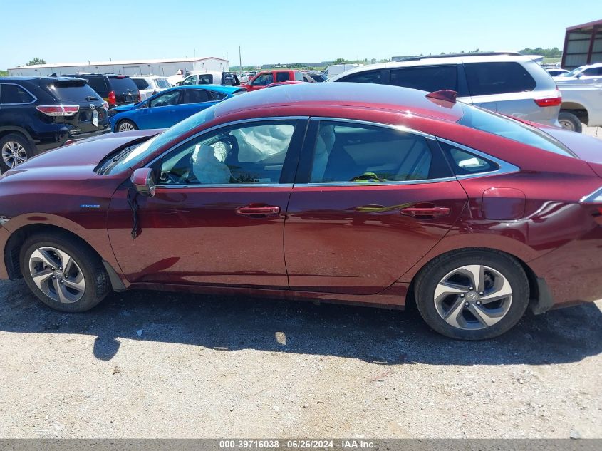 2019 Honda Insight Lx VIN: 19XZE4F12KE017411 Lot: 39716038