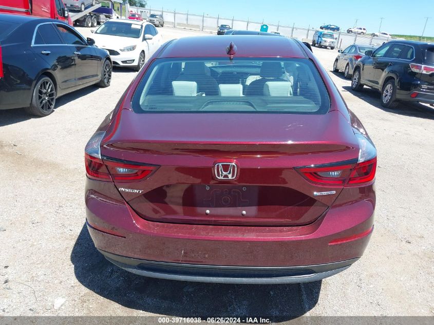 19XZE4F12KE017411 2019 Honda Insight Lx