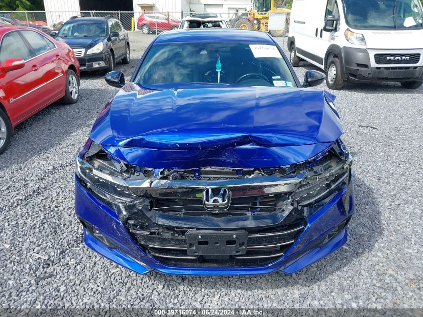 2021 Honda Accord Sport VIN: 1HGCV1F39MA098274 Lot: 39716074