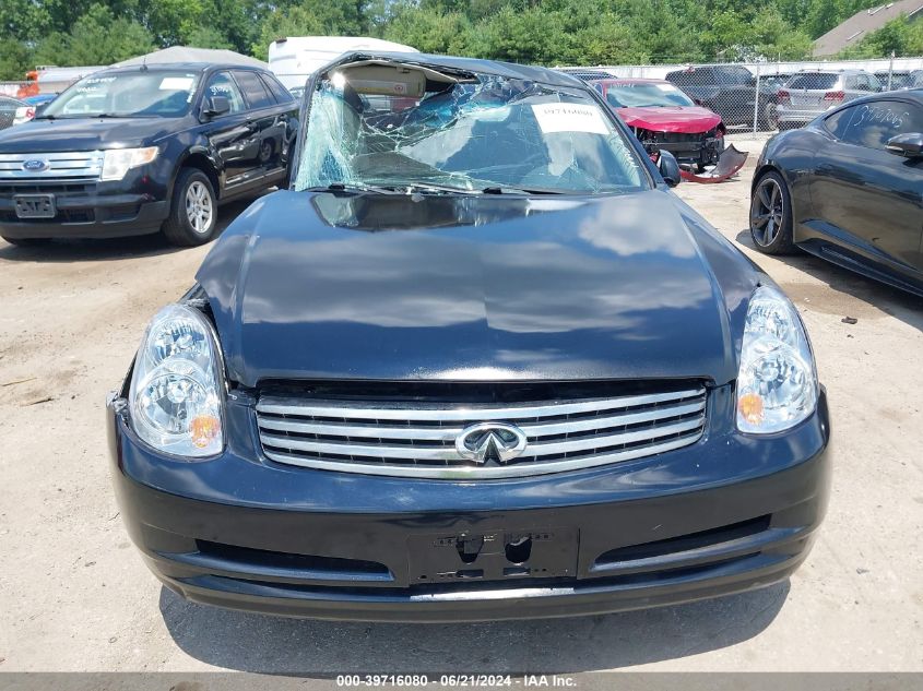 2003 Infiniti G35 Base W/6 Speed Manual/Luxury/Luxury Leather VIN: JNKCV51E83M014696 Lot: 39716080