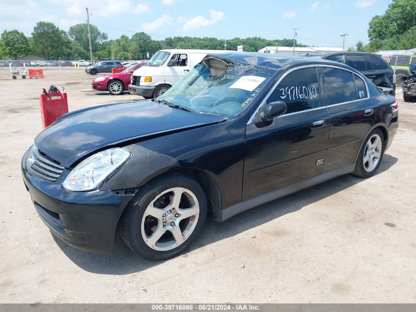 2003 Infiniti G35 Base W/6 Speed Manual/Luxury/Luxury Leather VIN: JNKCV51E83M014696 Lot: 39716080