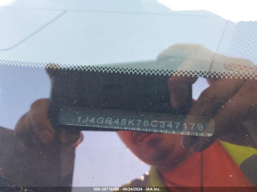 2006 Jeep Grand Cherokee Laredo/Columbia/Freedom VIN: 1J4GR48K76C347179 Lot: 39716085