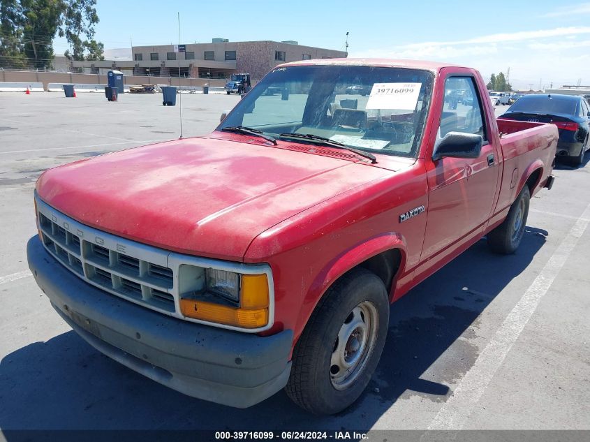 1991 Dodge Dakota VIN: 1B7FL16G1MS278766 Lot: 39716099