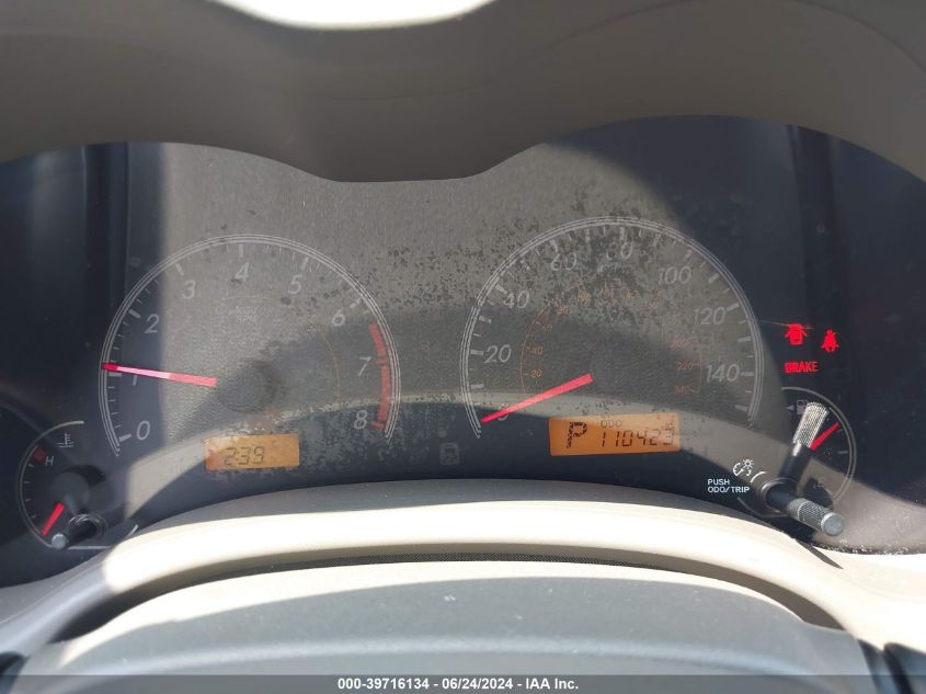 2009 Toyota Corolla Xle VIN: JTDBL40E799067268 Lot: 39716134