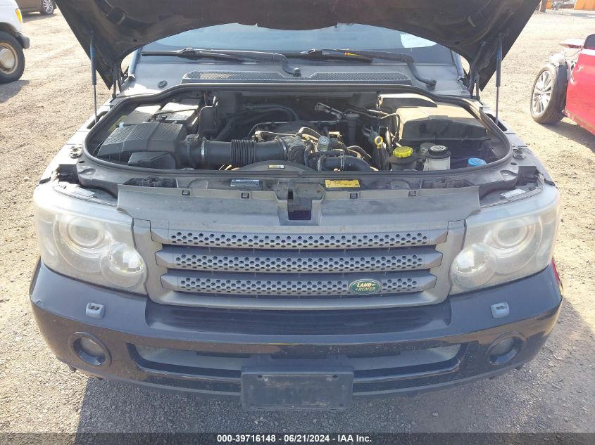 2009 Land Rover Range Rover Sport Hse VIN: SALSF25419A199302 Lot: 39716148