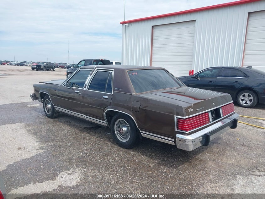 1986 Mercury Grand Marquis VIN: 2MEBP95F3GX703866 Lot: 39716168