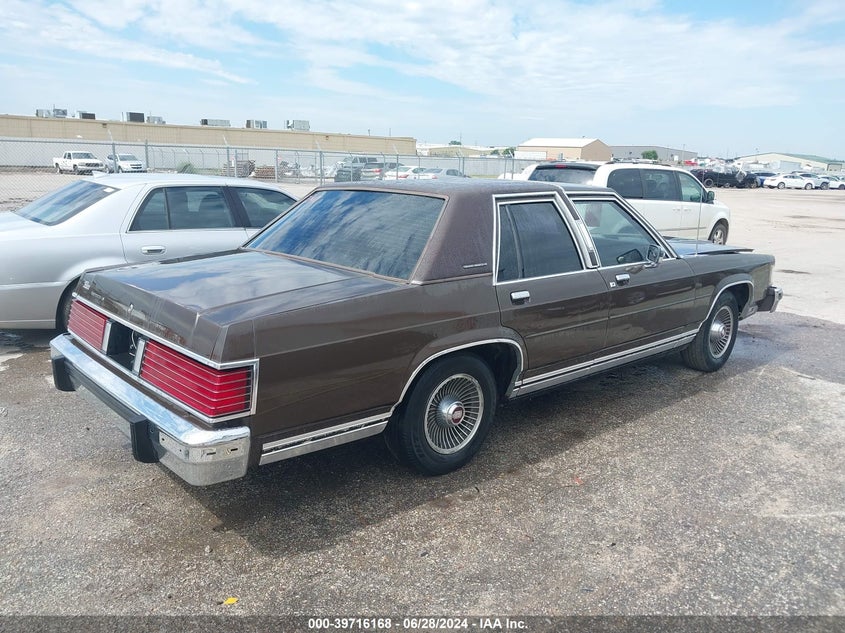 1986 Mercury Grand Marquis VIN: 2MEBP95F3GX703866 Lot: 39716168