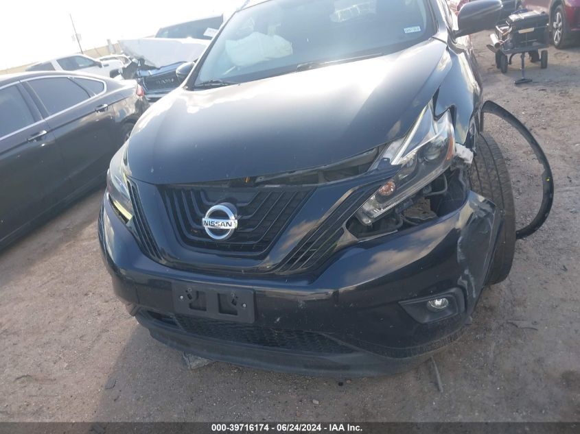 2018 Nissan Murano Sl VIN: 5N1AZ2MG8JN184083 Lot: 39716174