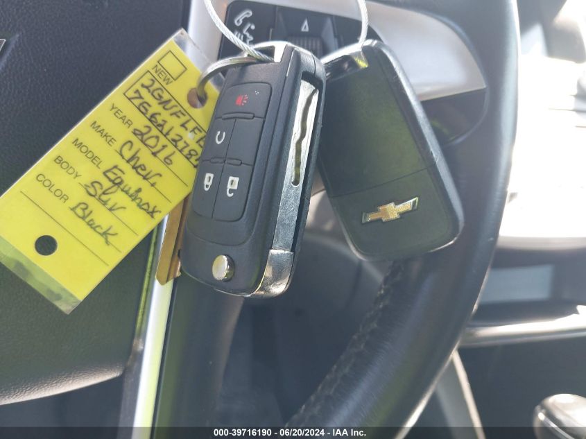 2016 Chevrolet Equinox Lt VIN: 2GNFLFEK7G6212787 Lot: 39716190