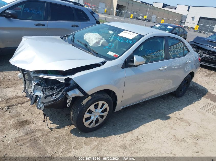 2016 Toyota Corolla L VIN: 2T1BURHE2GC522632 Lot: 39716260