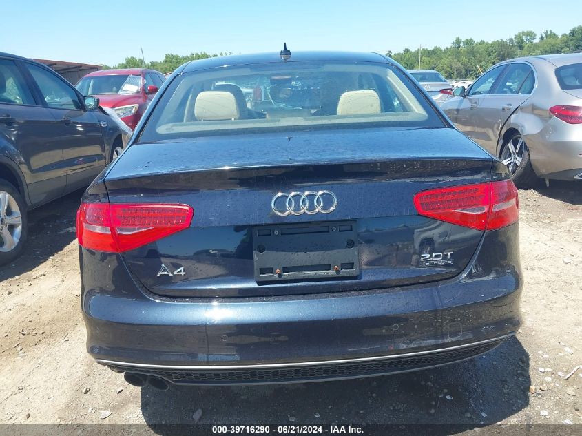 2016 Audi A4 2.0T Premium VIN: WAUFFAFL3GN003176 Lot: 39716290