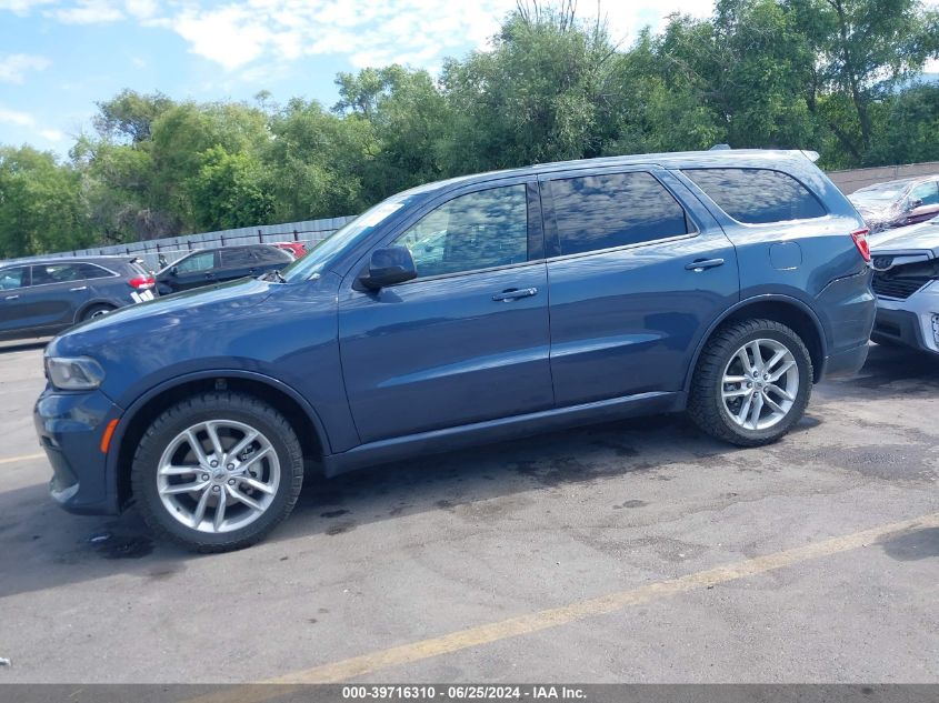 2021 Dodge Durango Gt Awd VIN: 1C4RDJDG1MC599469 Lot: 39716310