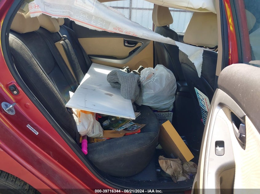 2012 Hyundai Elantra Gls (Ulsan Plant) VIN: KMHDH4AE3CU331272 Lot: 39716344