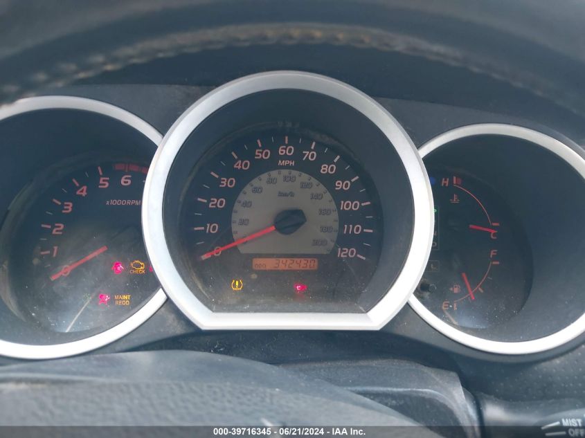 2007 Toyota Tacoma Prerunner V6 VIN: 3TMJU62NX7M040095 Lot: 39716345