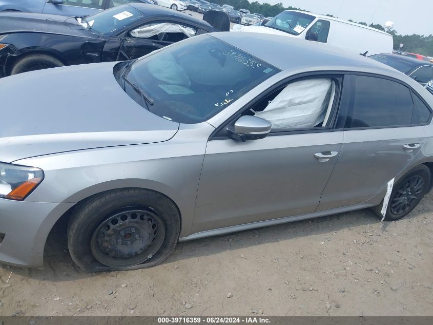 2014 Volkswagen Passat S VIN: 1VWAP7A37EC011498 Lot: 39716359