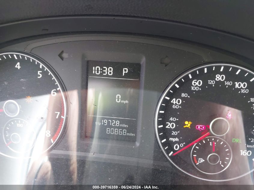 2014 Volkswagen Passat S VIN: 1VWAP7A37EC011498 Lot: 39716359