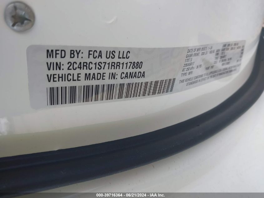 2024 CHRYSLER PACIFICA HYBRID SELECT - 2C4RC1S71RR117880