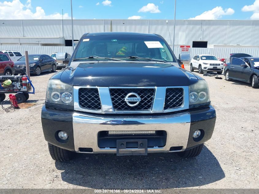 2005 Nissan Titan Se VIN: 1N6BA07A65N580222 Lot: 39716366