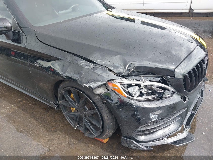 2018 MERCEDES-BENZ AMG C 43 4MATIC VIN: WDDWJ6EB7JF624046