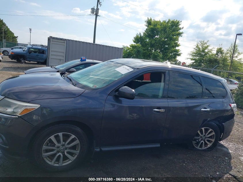 2014 Nissan Pathfinder S VIN: 5N1AR2MM9EC719123 Lot: 39716380