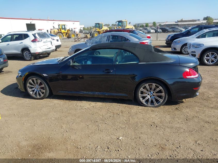 2008 BMW 650I VIN: WBAEB53568CX63474 Lot: 39716387