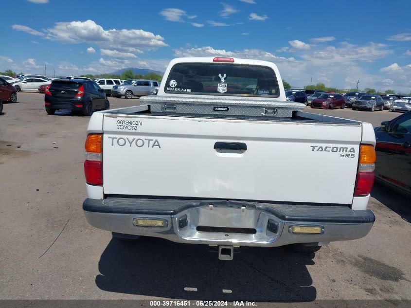 2002 Toyota Tacoma VIN: 5TEWM72N52Z116880 Lot: 39716451