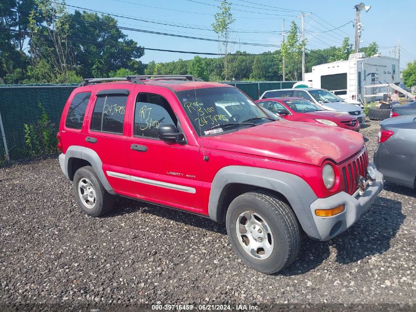 2002 Jeep Liberty Sport VIN: 1J4GL48K32W209617 Lot: 39716459