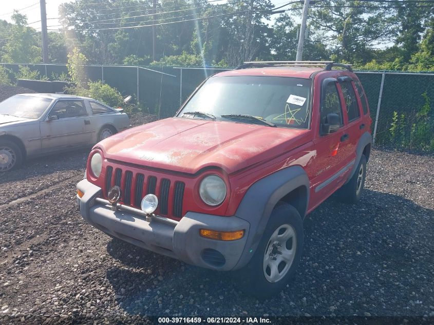 2002 Jeep Liberty Sport VIN: 1J4GL48K32W209617 Lot: 39716459