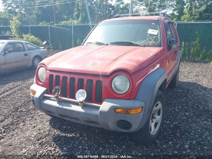 2002 Jeep Liberty Sport VIN: 1J4GL48K32W209617 Lot: 39716459