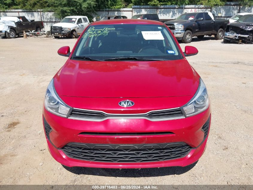 2021 Kia Rio Lx/S VIN: 3KPA24AD9ME381724 Lot: 39716483