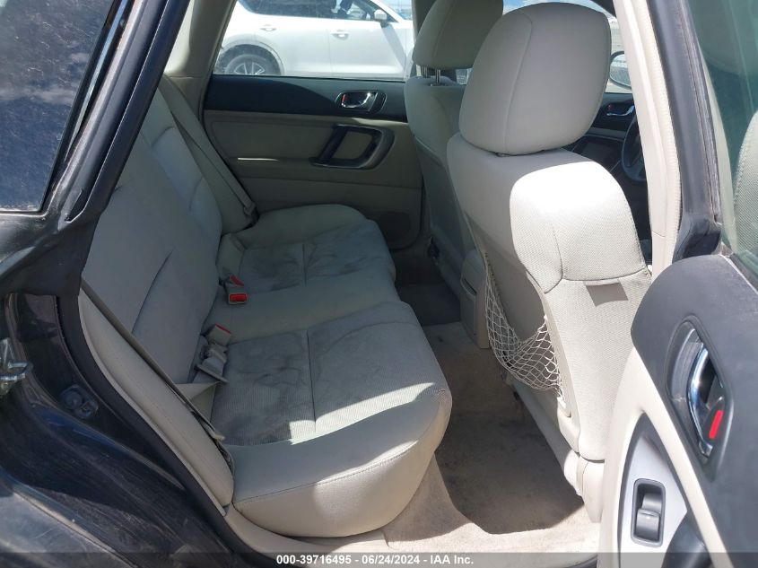 2007 Subaru Outback 2.5I/2.5I Basic/2.5I L.l. Bean Edition VIN: 4S4BP61CX77346280 Lot: 39716495