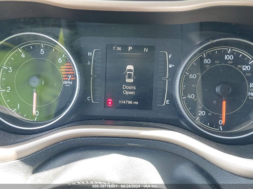 2016 Jeep Cherokee Sport VIN: 1C4PJLAB2GW212144 Lot: 39716501