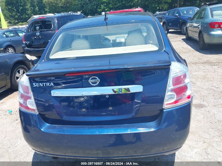 2011 Nissan Sentra 2.0S VIN: 3N1AB6AP1BL725273 Lot: 39716507