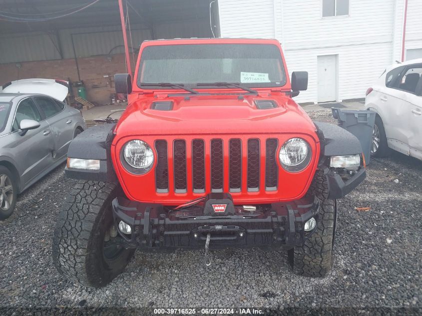 2022 Jeep Gladiator Rubicon 4X4 VIN: 1C6JJTBG2NL128539 Lot: 39716525