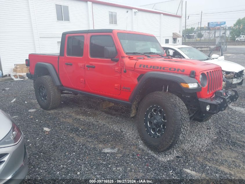 2022 Jeep Gladiator Rubicon 4X4 VIN: 1C6JJTBG2NL128539 Lot: 39716525