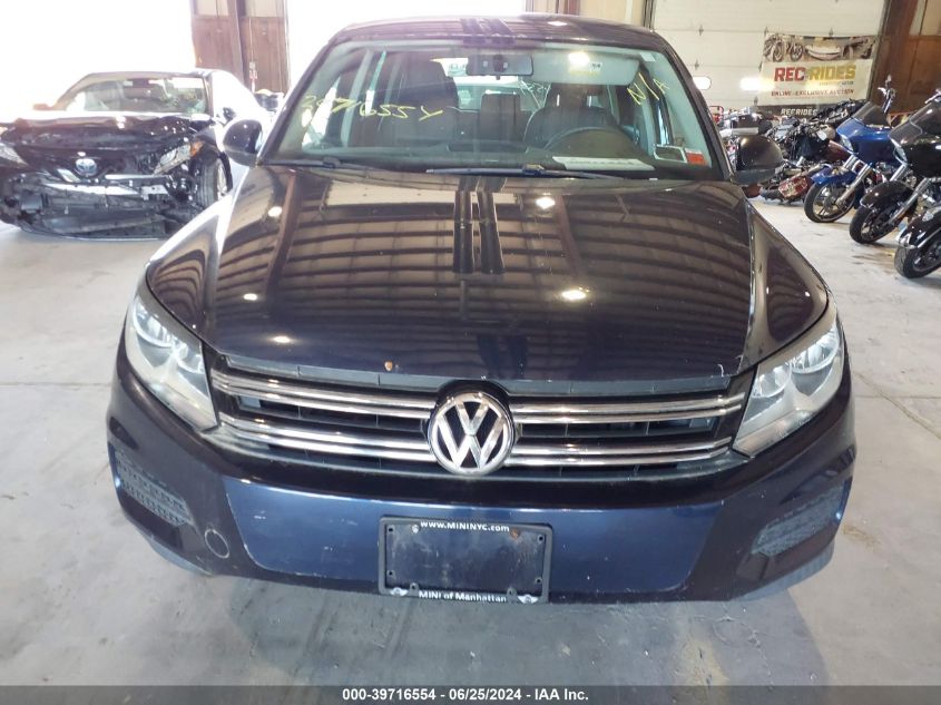 2012 Volkswagen Tiguan S/Se/Sel VIN: WVGAV7AX2CW576356 Lot: 39716554