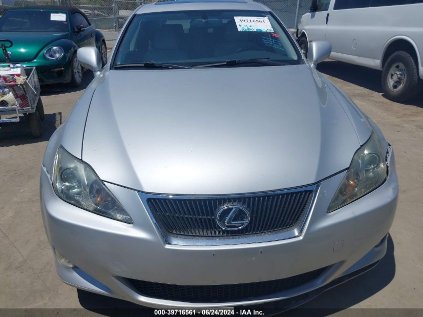 2007 Lexus Is 250 VIN: JTHBK262875039471 Lot: 39716561