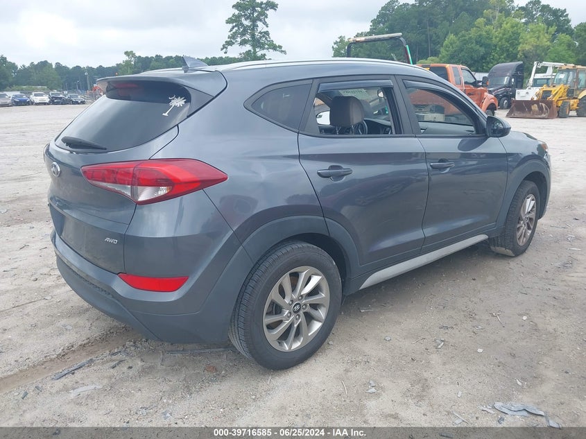 VIN KM8J3CA44JU684104 2018 HYUNDAI TUCSON LIMITED/SPORT AND ECO/SE